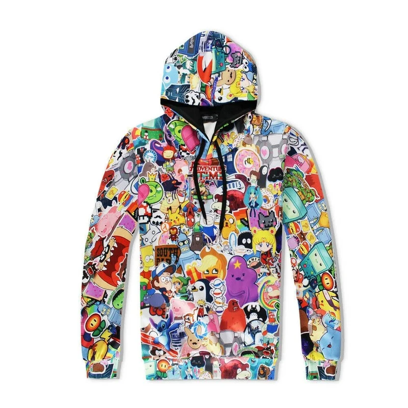 

New Cartoon Collections of Anime Tracksuit Print Hoodies Sweatshirt Pants Jogger Jacket Trousers a23