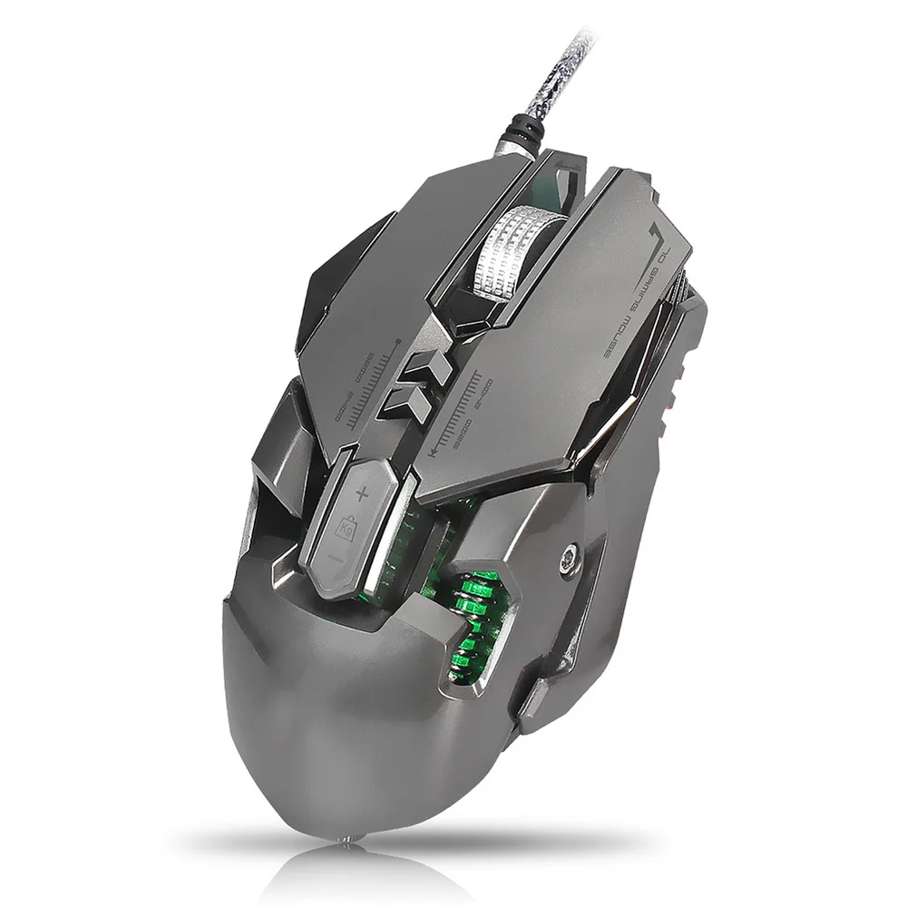 Проводная RGB игровая мышь 7/9/11 программируемые кнопки 3200 точек/дюйм Регулируемая