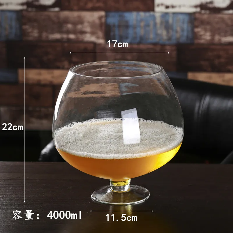 4000ml 2000 мл/3000 мл/4000 мл творческий большой огромный бренди красное вино бокал кубок для свадебной вечеринки Ktv бар пивная кружка посуда для напитков - Цвет: 4000ml