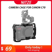 nitze camera cage for canon c70 with hdmi cable clamp t c02b aluminum alloy camera kits free shipping support for wholesale