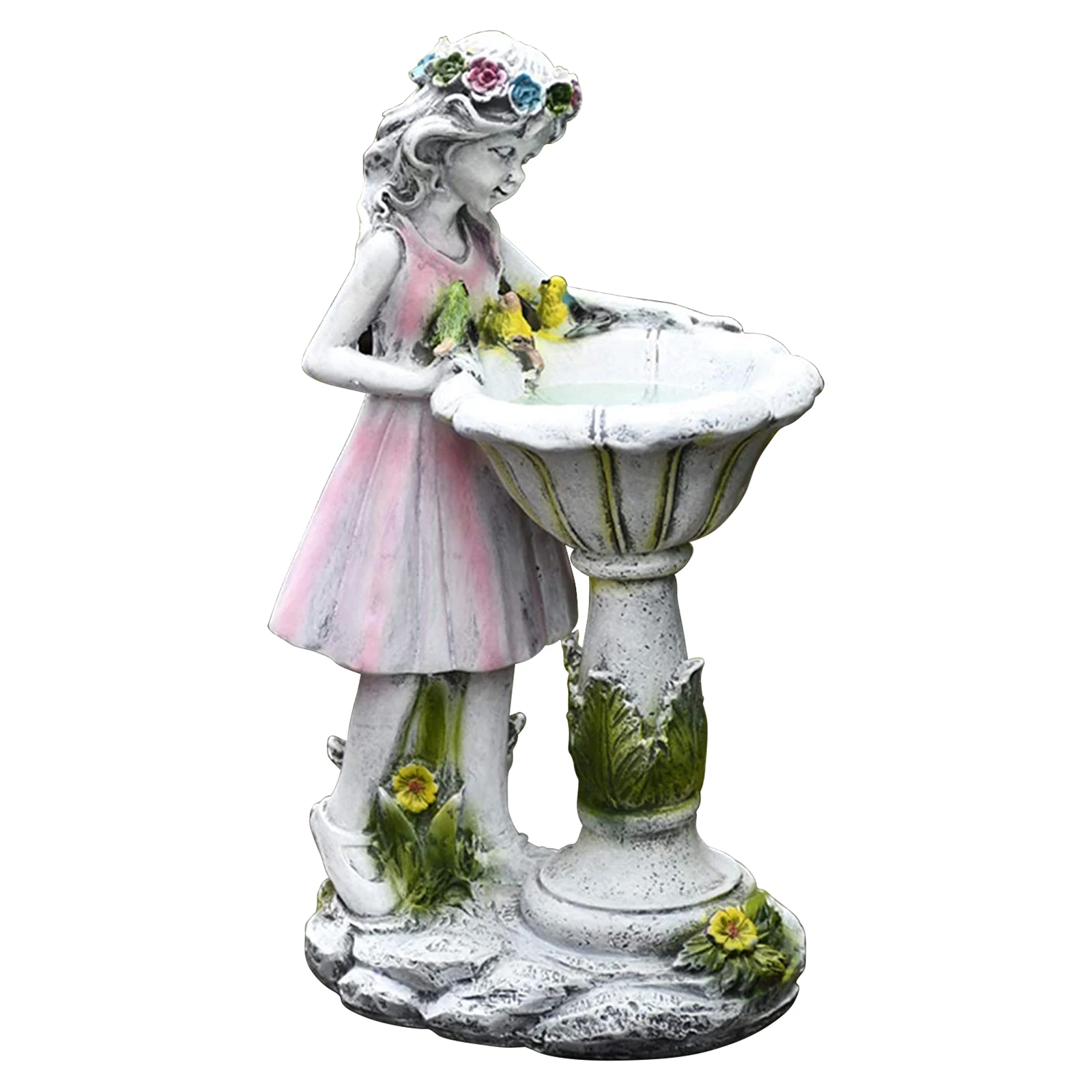 

Flower Fairy Statue light Garden Solar Lamp Decoration Resin Angel Character Sculpture Outdoor Villa Garden Gardening Decoration