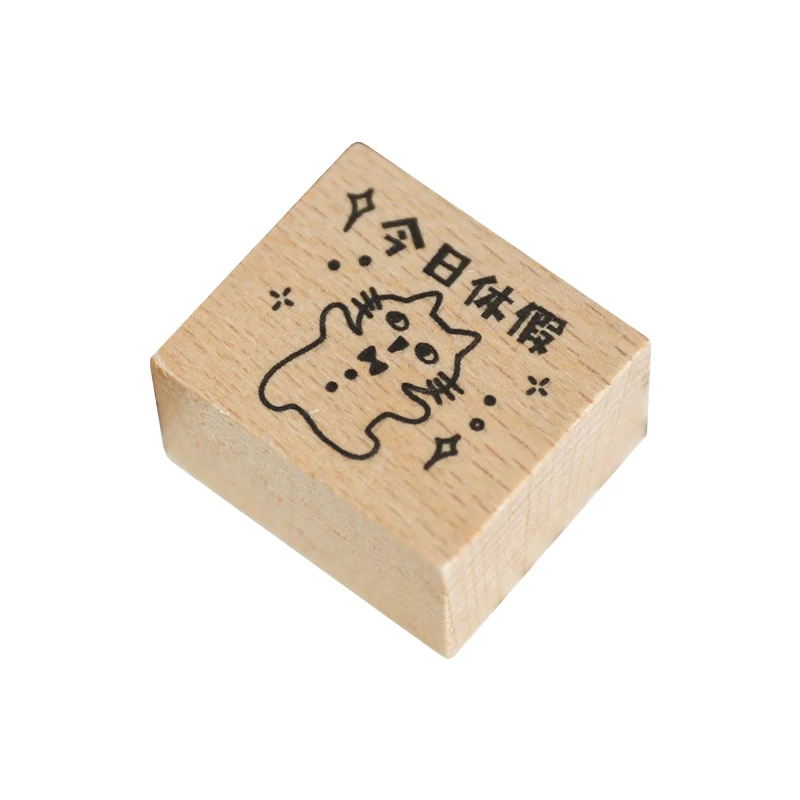 

COO NOTE My generation is a cat wooden Seal DIY Craft Rubber Stamps For Scrapbooking Stationery Standard