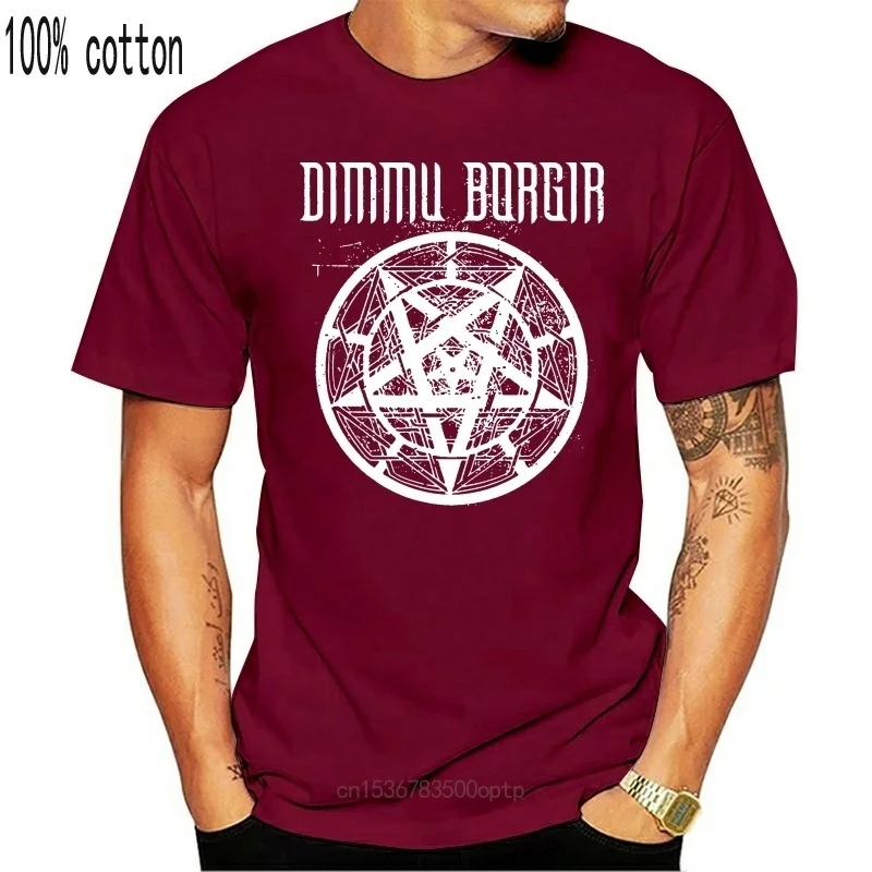 

Men T Shirt Pentagram Dimmu Borgir Funny T Shirt Novelty Tshirt Women 031477 Retro Style