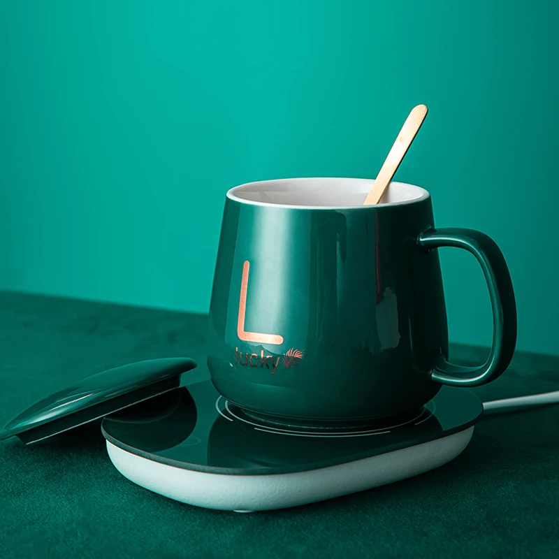 

USB Cup Heater Warmer Smart Thermostatic Cup Coaster Heating Mat Coffee /Milk /Tea Warmer Pad 55℃ Heating Mugs Coaster