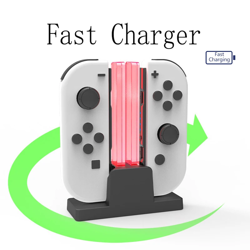 For Nintend Joy-con Controller Dual Charger Joystick Stand Holder LED for Nintendo Switch OLED NS Joycon Accessories | Электроника