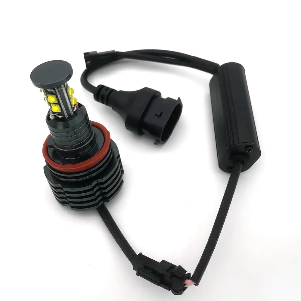 2 шт. 80 Вт светодиодный Ангел глаз маркер высокого светильник чип 3535 автомобиля Halo