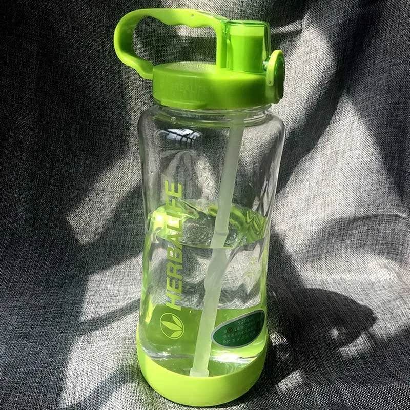2000ml2 Высокое качество 1000 мл/2000 мл 7 цветов Herbalife 24 часа питание Силиконовое сиденье Спорт Тип Бутылка на веревочке воды - Цвет: 2000ml2
