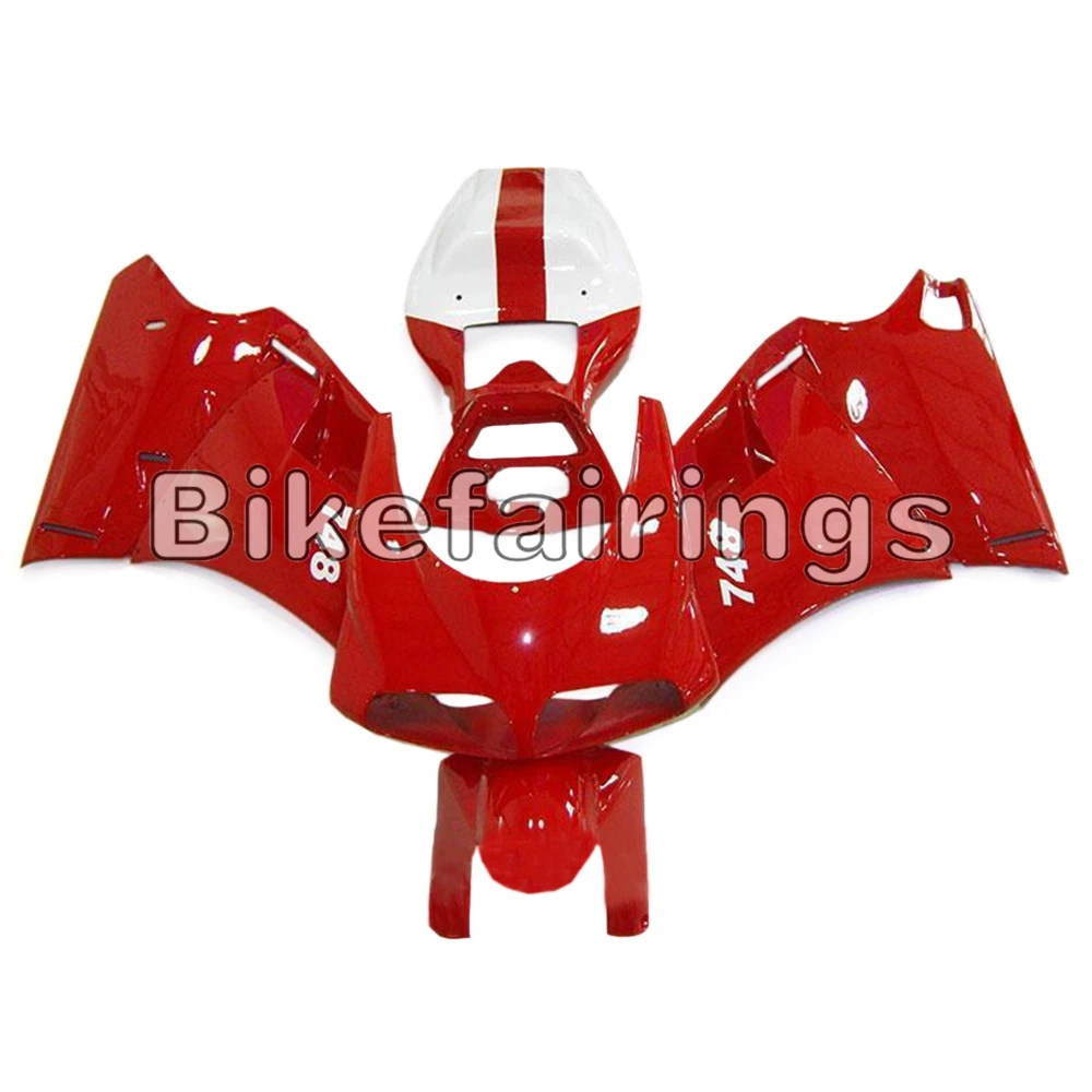 Глянцевый красный и белый хвост Пластик обтекатель комплект для поездок на