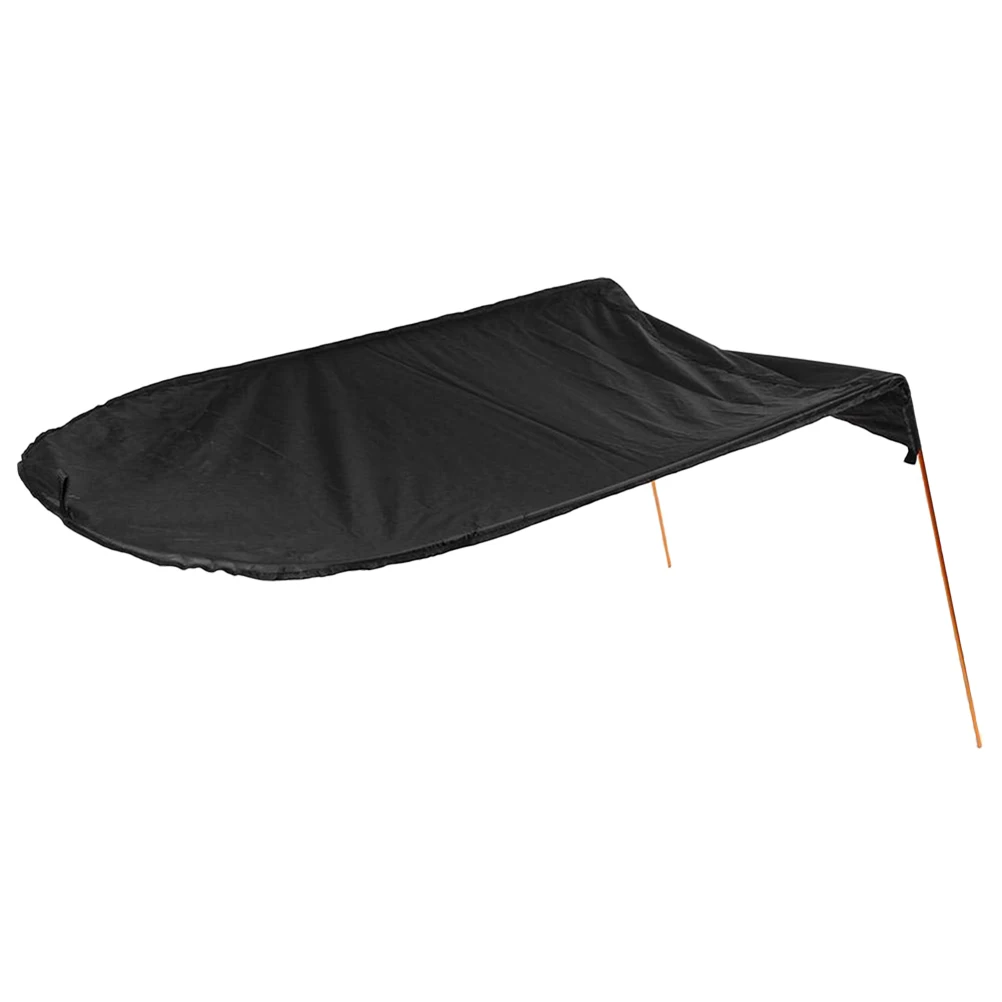 

1PC Kayak Awning Fishing Boat Sunshade Cover Sunblock Rainproof Awning Folding Pneumatic Boat Cover For Kayaking Boat Black