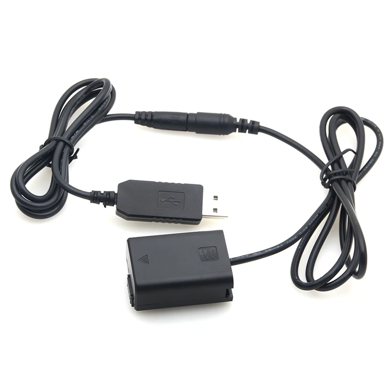 Np-Fw50 муляж батареи с блоком питания постоянного тока (5 В 2 а) Usb адаптер для Sony A7R A7