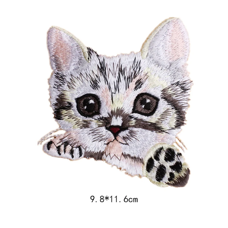 Новинка! Нашивки с мультяшным аниме котом для одежды наклейка нашивка вышивка