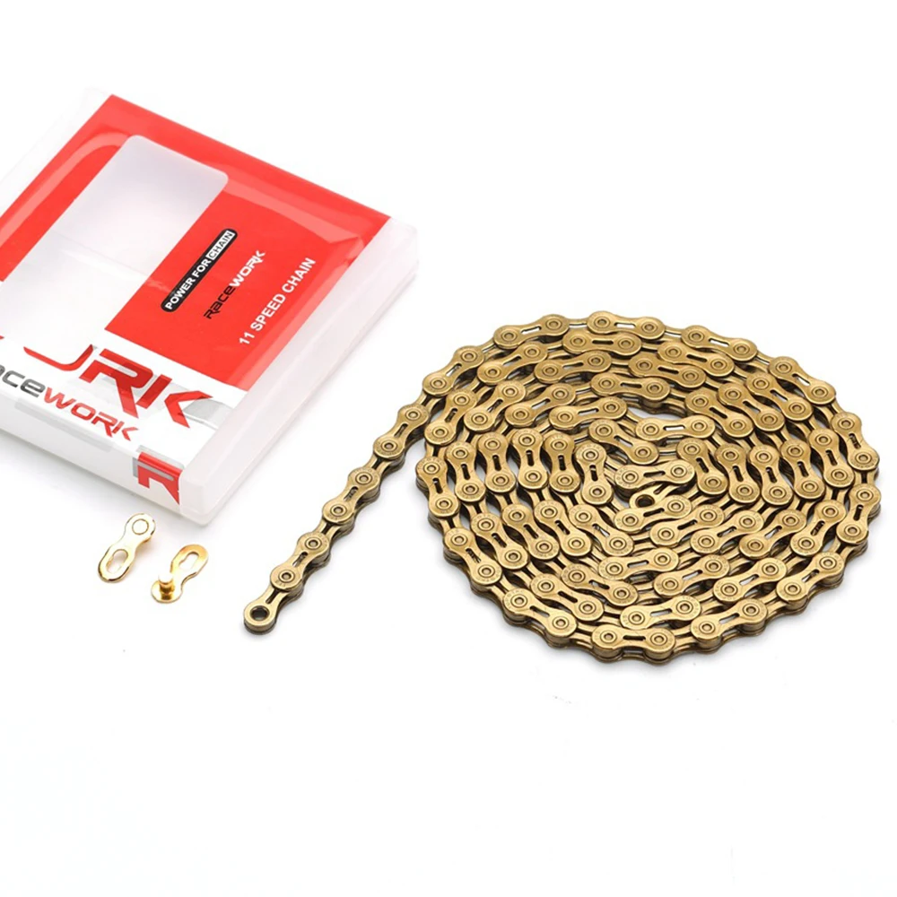 

Bike Chain 10 11 Speed Bicycle Chain 10 Speed 116 Links 11Speed 118 Linsk Road MTB Mountain Bike Hollow Chains Links Derailleur