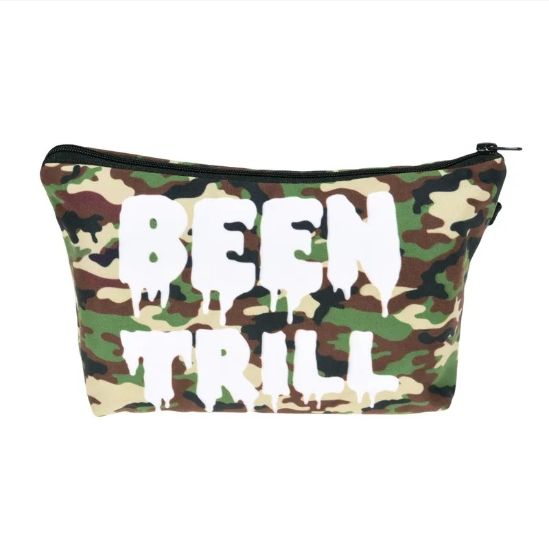 

Men's Cosmetic Purse Camouflage Pattern Portable Travel Organizer for Small Things Save Masks Storage Makeup School Pencil Cases