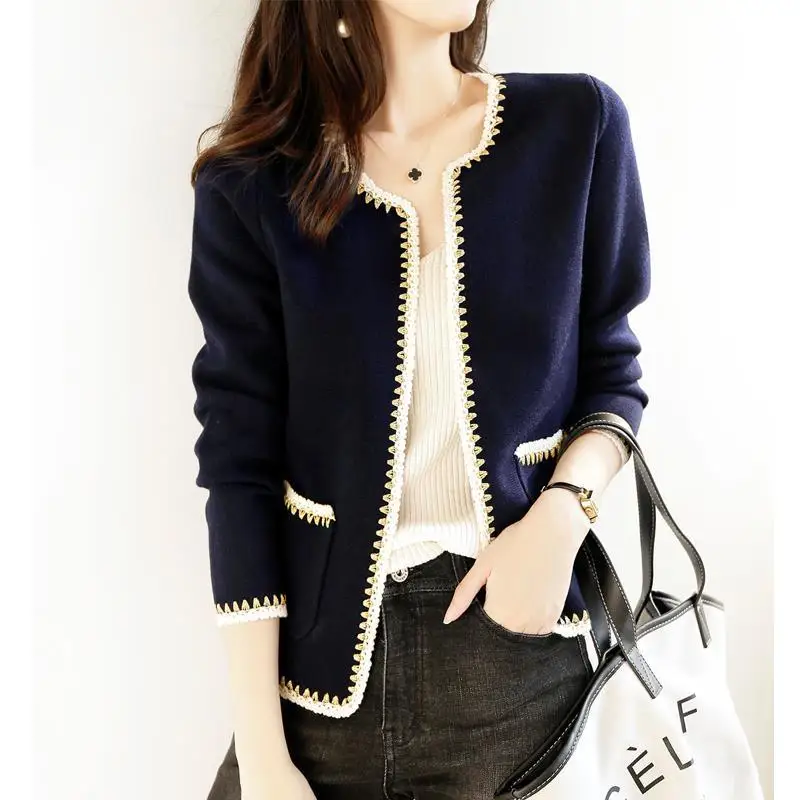 

Fall / winter 2020 new loose coat women's Xiaoxiang knitting cardigan celebrity temperament sweater