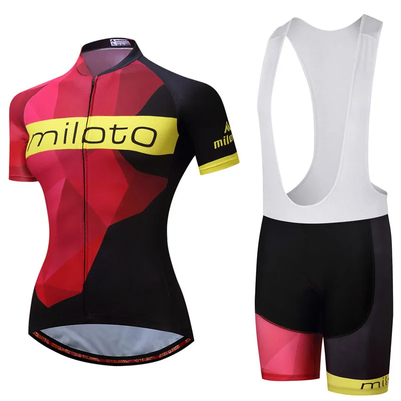 Комплект одежды MILOTO Женский профессиональная летняя велоодежда из Джерси для