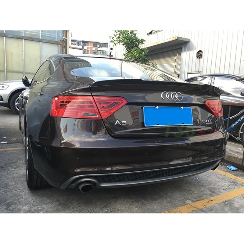 V стиль A5 карбоновый спойлер заднего багажника крыла для Audi 4 двери 2009-2016 |