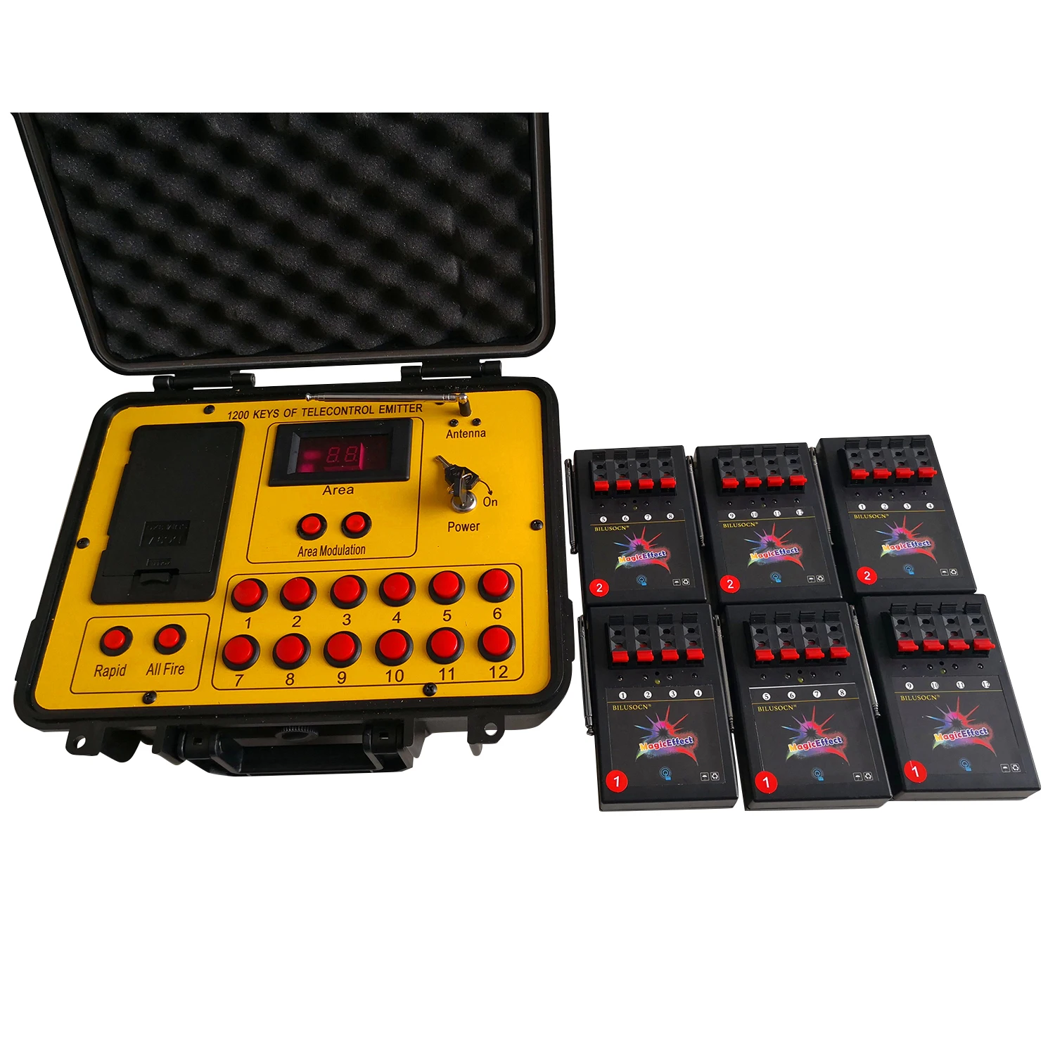 Пожарная система с пультом дистанционного управления 24 канала пиротехника для