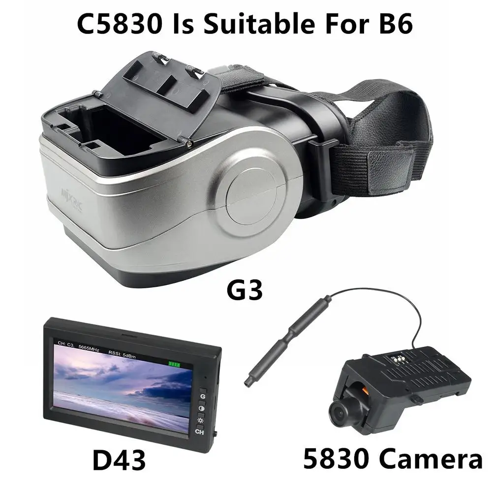 MJX B3 B6 B8 B8PRO Запчасти для радиоуправляемого вертолета C5830 камера D43 ЖК экран G3 очки 5