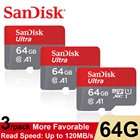 SanDisk Ultra Micro SD карта памяти, 64 ГБ, 128 ГБ, 256 ГБ