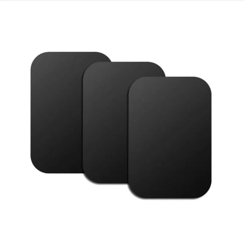 3Rectangle Универсальный Магнит Автомобильный держатель для телефона аксессуары замена металлическая пластина диск для магнита держатель Железный клейкий лист с 3 м клей - Цвет: 3Rectangle