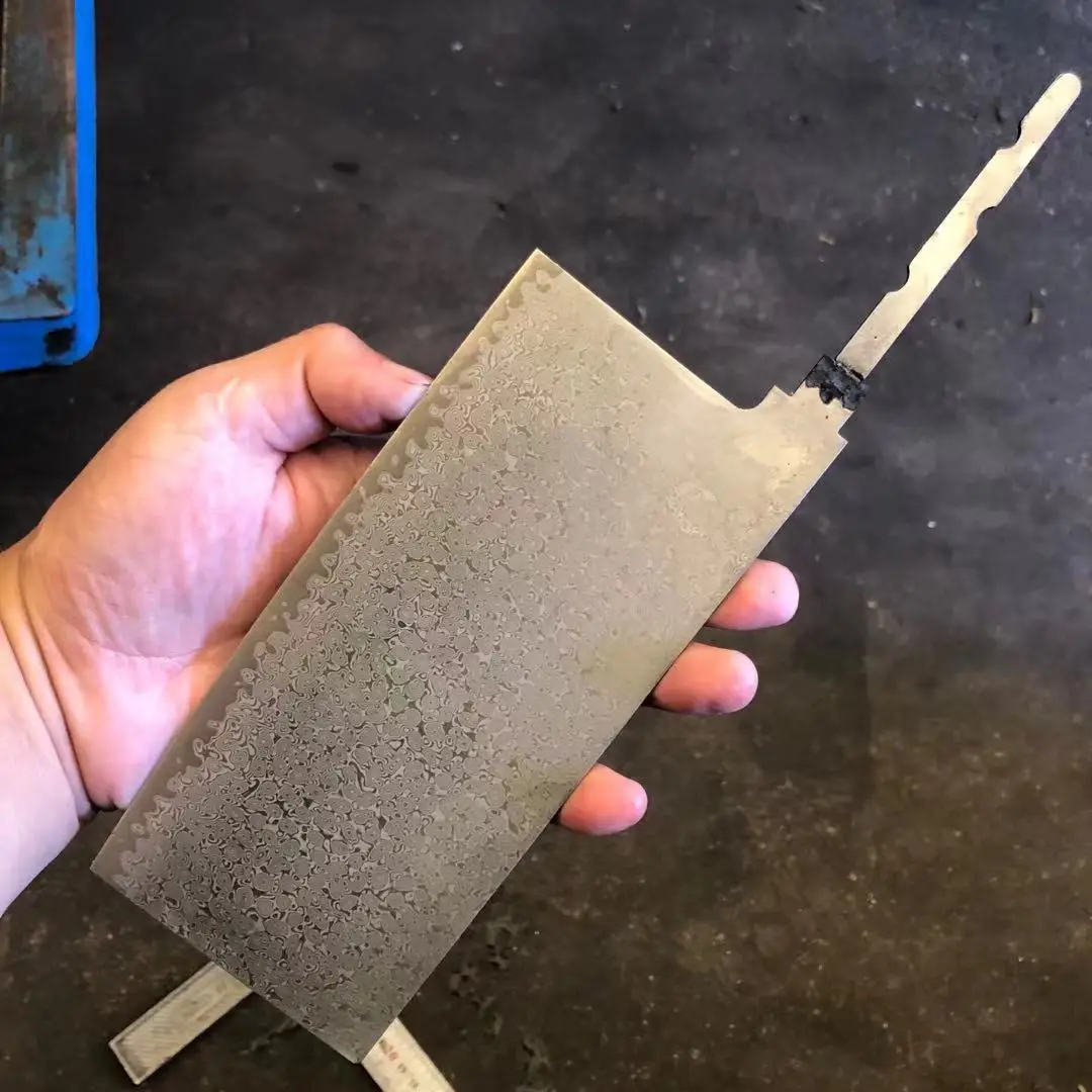 Дамасская сталь китайский Кливер сделай сам чистые лезвия для изготовления