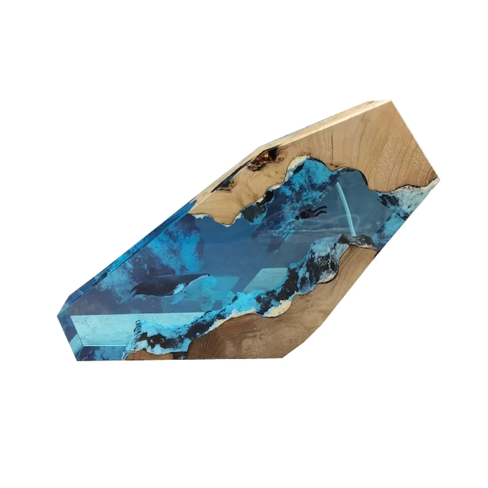 Большая лампа из эпоксидной смолы декоративный Настольный светильник для