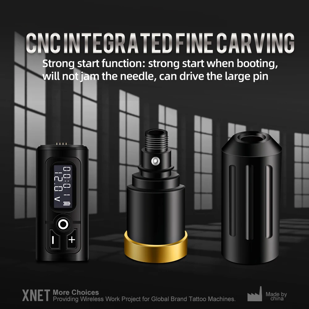 Беспроводная тату-машинка XNET Plus мощный Бескаркасный двигатель аккумулятор 2000