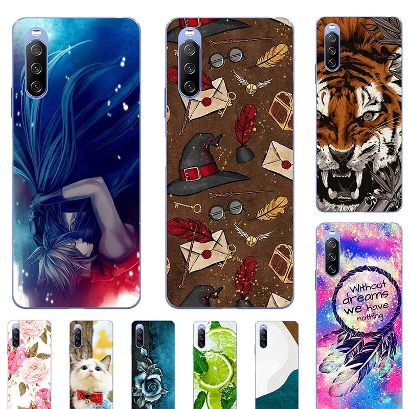 Модный мягкий чехол из ТПУ для телефона с рисунком для Sony Xperia L4 L 4 2020 XQ-AD52 6,2