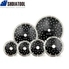 SHDIATOOL 1 шт. Алмазная Сегментированная пила с несколькими отверстиями режущий диск для твердого материала каменная керамическая плитка Dia 44.5579