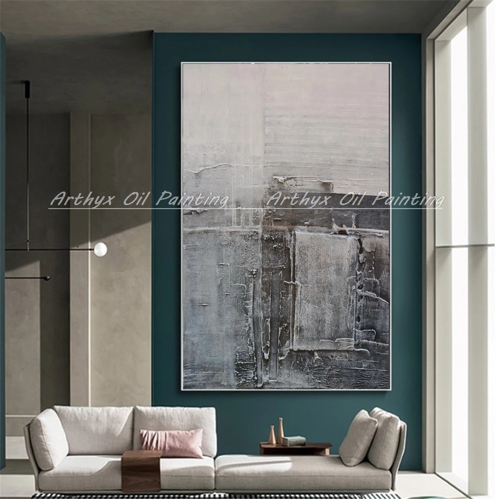 

Arthyx Large Size Hand Painted Abstract Canvas Oil Paintings Modern Wall Picture Pop Art Posters For Living Room Home Decoration