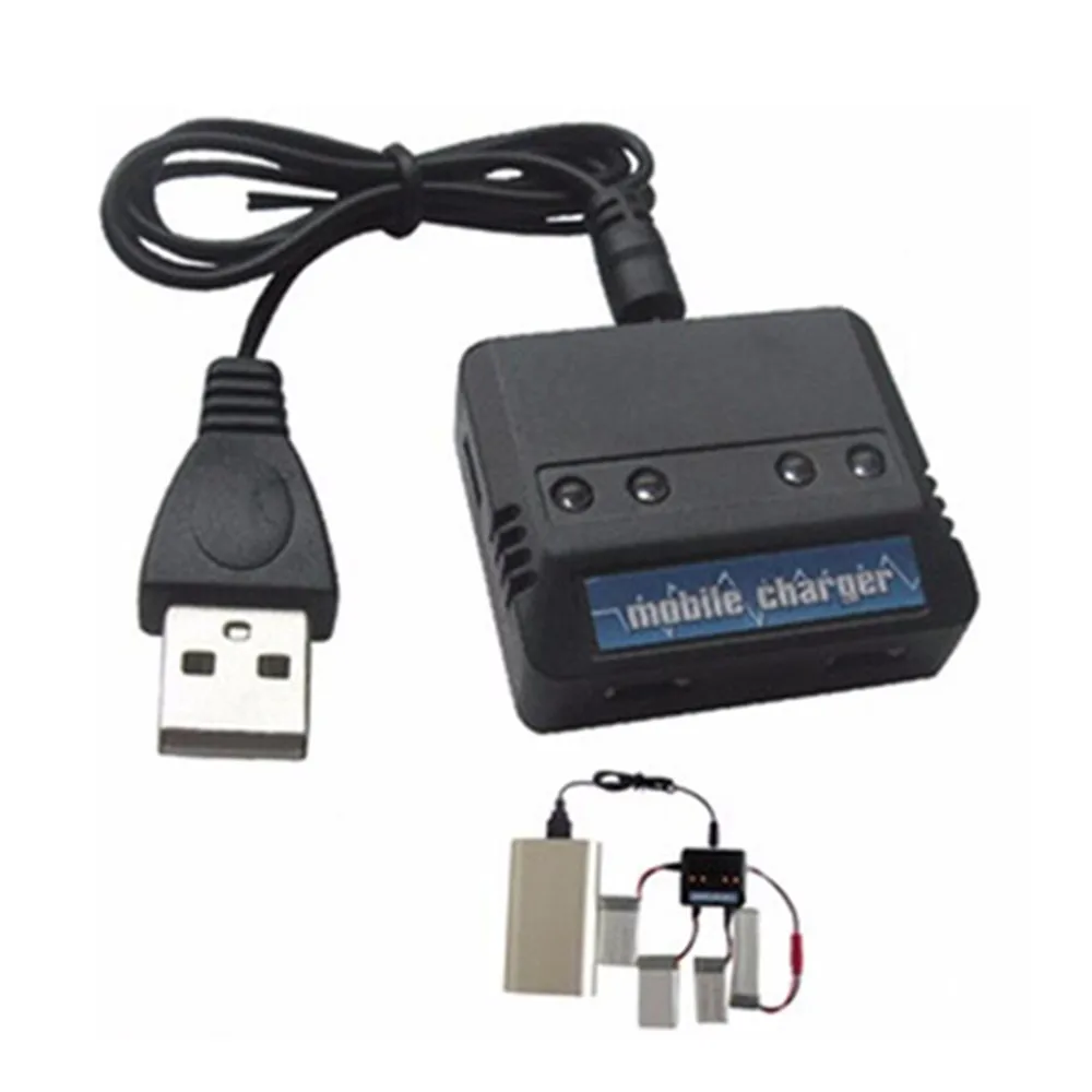 Зарядное устройство 3,7 в для Syma X5C Udi U818A WLtoys V686G toy RC toys 4 в 1, зарядное устройство для литий-полимерных аккумуляторов XT Plug DC 5V