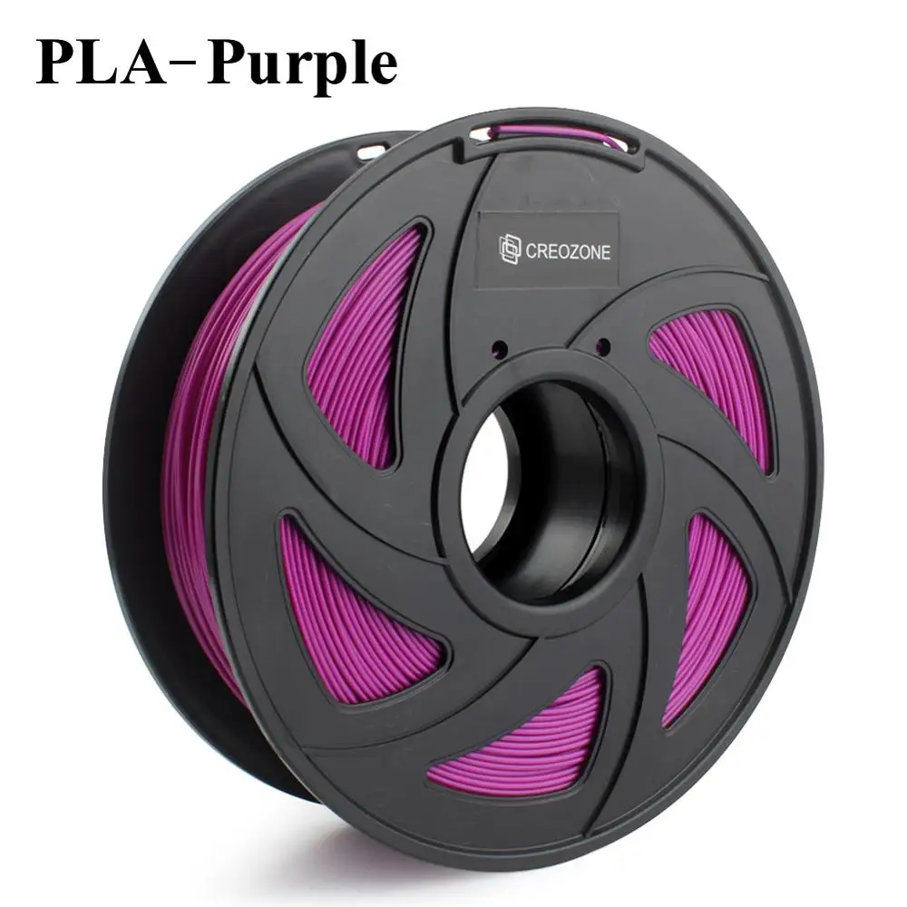 PLA-Purple Нить для 3d принтера CREOZONE 1,75 мм 1 кг PLA ABS Нейлон Дерево TPU PETG Carbon ASA PP PC 3D пластиковая печатная нить из России - Цвет: PLA-Purple