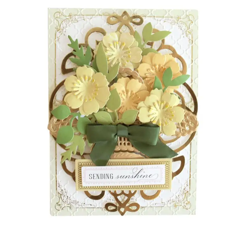 

Flower Leaf Plant Stamps And Dies New Arrival 2021 Scrapbook Dariy Decoration Stencil Embossing Template Diy Greeting Card