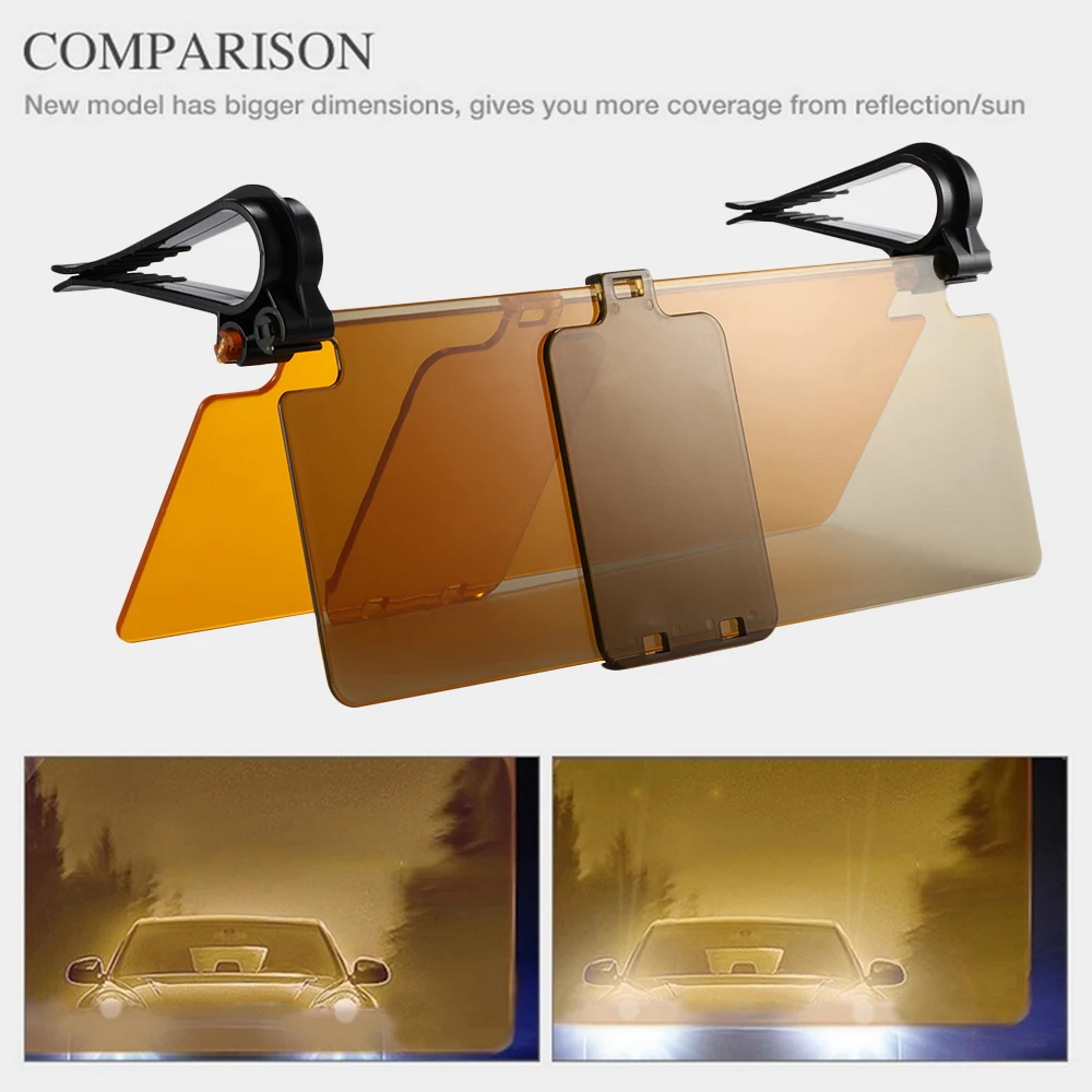 Горячая новинка автомобильный солнцезащитный козырек дневной и ночной двойной
