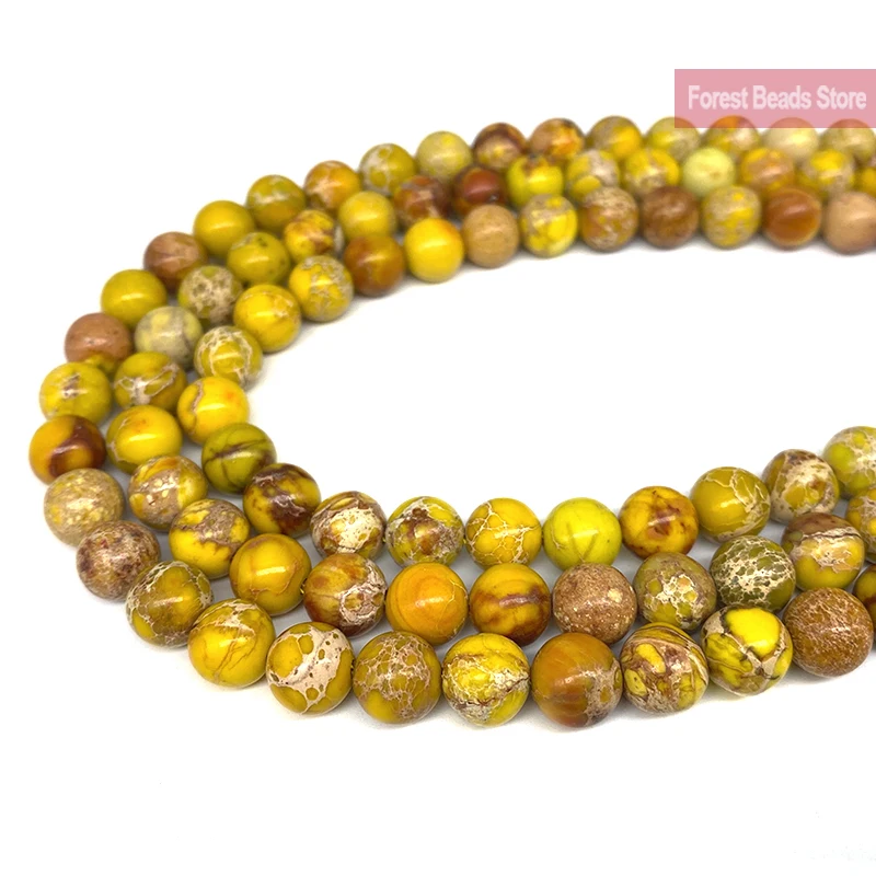 Золотой морской осадочный Природный бирюзовый Императорский Ясперс Драгоценные