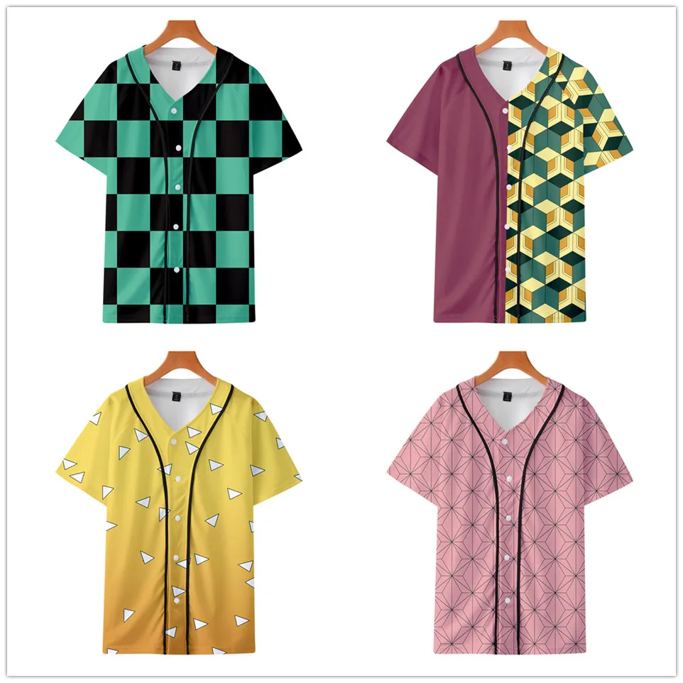 tanjiro button up shirt