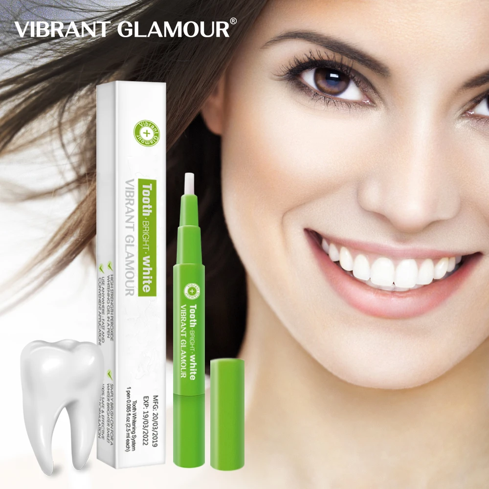 

VIBRANT GLAMOUR Teeth Whitening Pen Toothpaste Cleaning Serum Remove Plaque Stains Dental Tool Oral Hygiene Tooth Gel Whitening