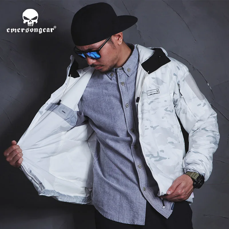 Emersongear тактическая теплая куртка Женская Мужская охотничья с капюшоном Серия S
