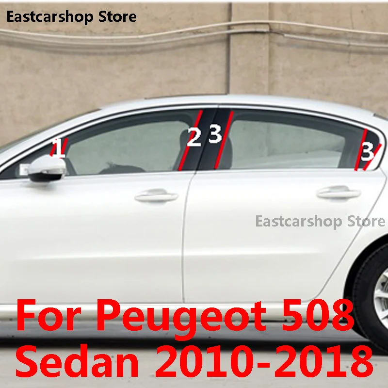 Для Peugeot 508 седан 2010-2018 Автомобильная дверь центральное окно средняя Колонка