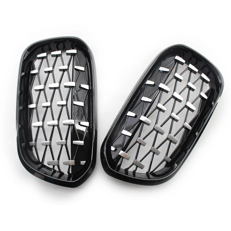 

Front Kidney Grill, Front Hood Diamond Grille Meteor Grill For-BMW 1 Series F20 F21 LCI 2015-17 51137371685 51137371686