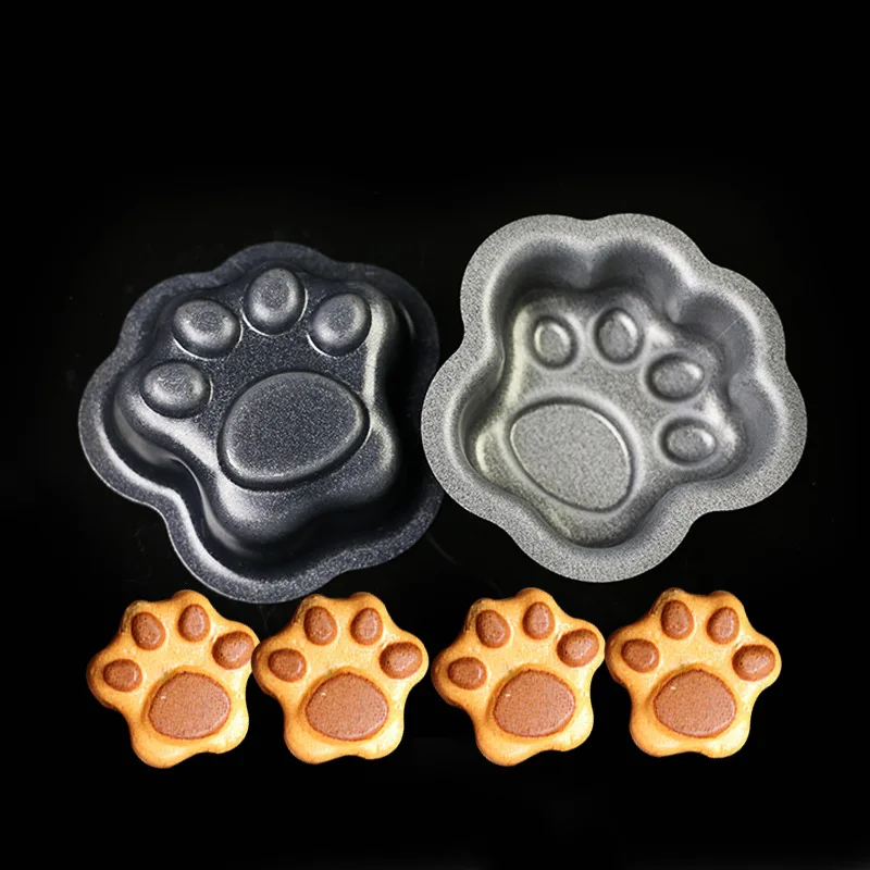 

1 шт. 3D изделия из сахара, форма для торта помадка, шоколад, кот, собака, медведь, лапа, украшение, жестяные выпечка metal DIY Cookie