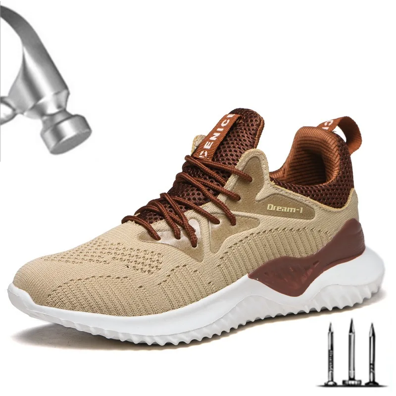 

Дышащая рабочая обувь для защиты от пирсинга, Мужская защитная обувь, легкая защитная обувь, мужские защитные ботинки со стальным носком