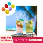 Маркер на стакан для вина вечерние 6 шт., силиконовый зонтик