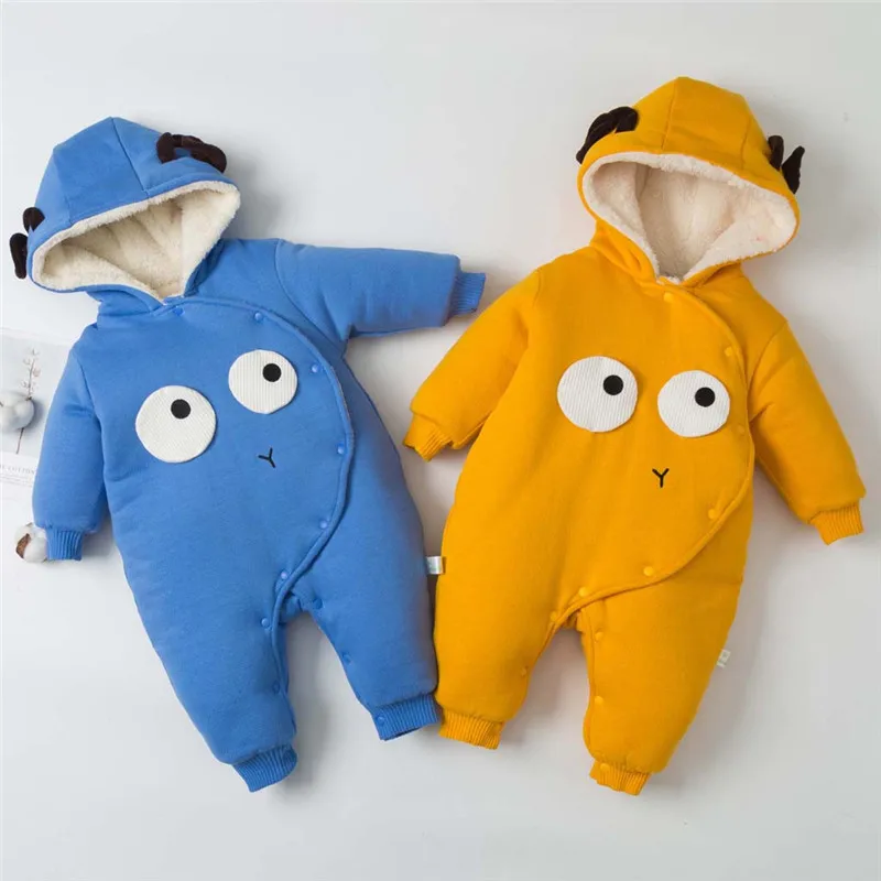 Детское теплое зимнее хлопковое пальто детская зимняя куртка с мультяшным