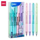 Шариковая ручка Deli 0,7 мм, цвет макарун, модный креативный дизайн, письменные принадлежности офисная, канцелярские товары, подарки, шариковые ручки Q199