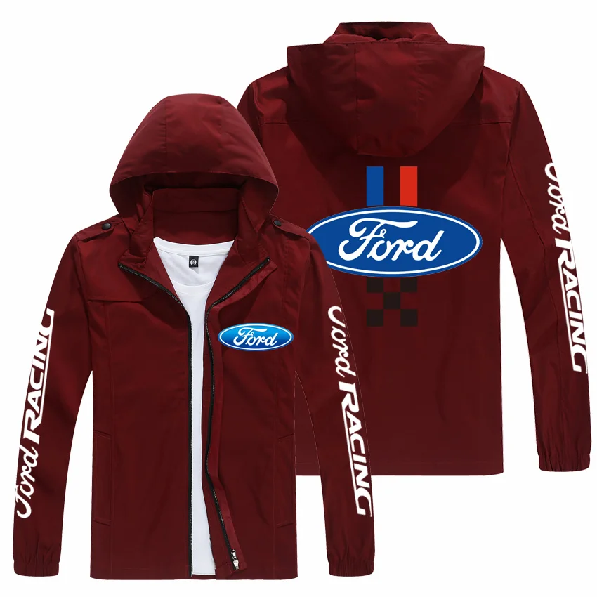 

Spring new men's bomber zipper jacket men's casual street car logo printing men's clothing