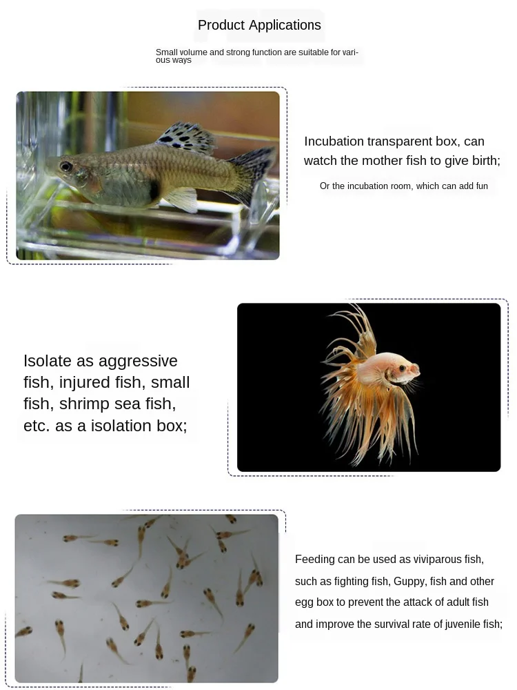 Коробка для разведения гуппи изолирующая коробка аквариума Экстра большой