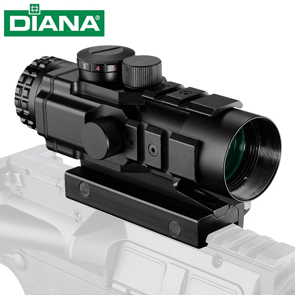 Охотничья винтовка DIANA 3X32 с красной точкой и зеленсветильник светом