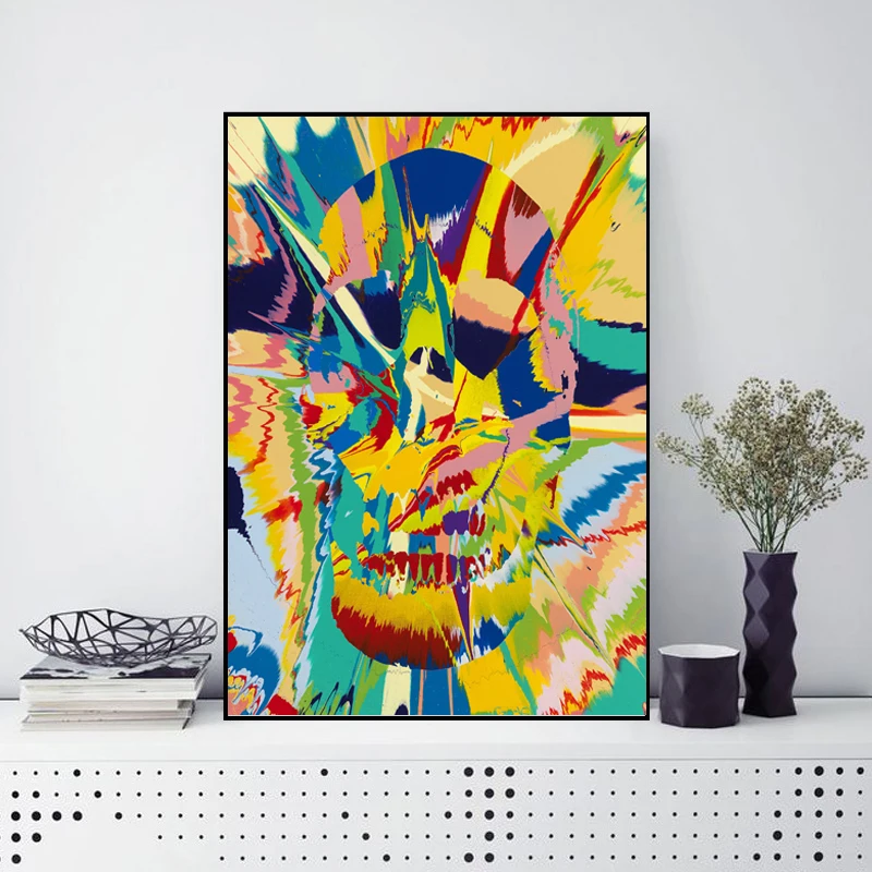 

DAMIEN HIRST Canvas Painting Dot Pictures Printed On Canvas Modern Abstract Art Butterfly Canvas Wall Art Decoration Paintings