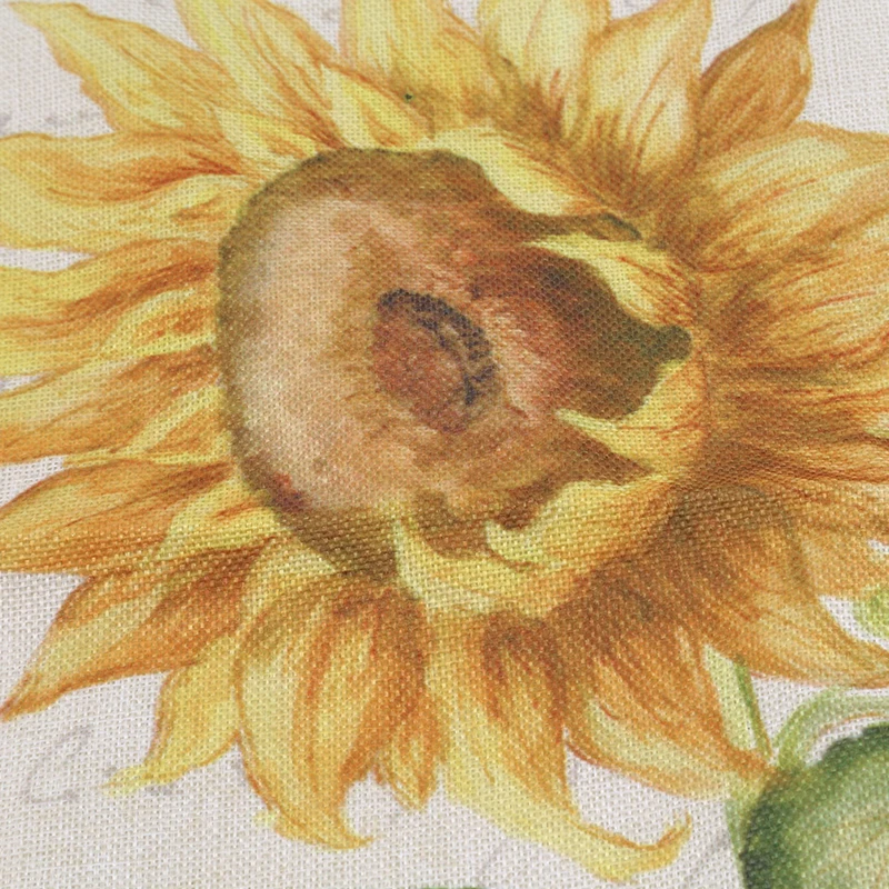 44X44 см подушка чехол расписанные вручную цветочным узором подсолнуха белье